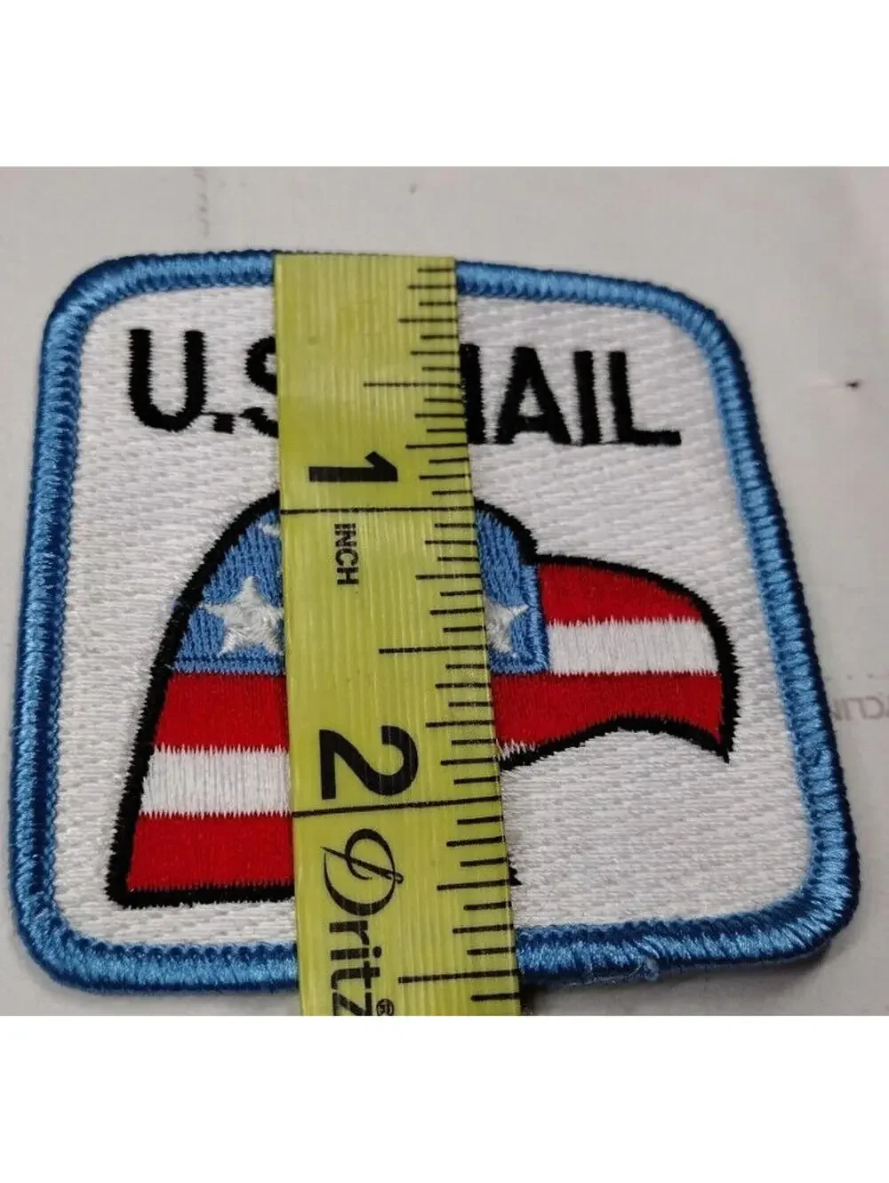 PATCH EAGLE Embroidered STARS USA Red White CARRIER Two Vintage 90s USA Patches